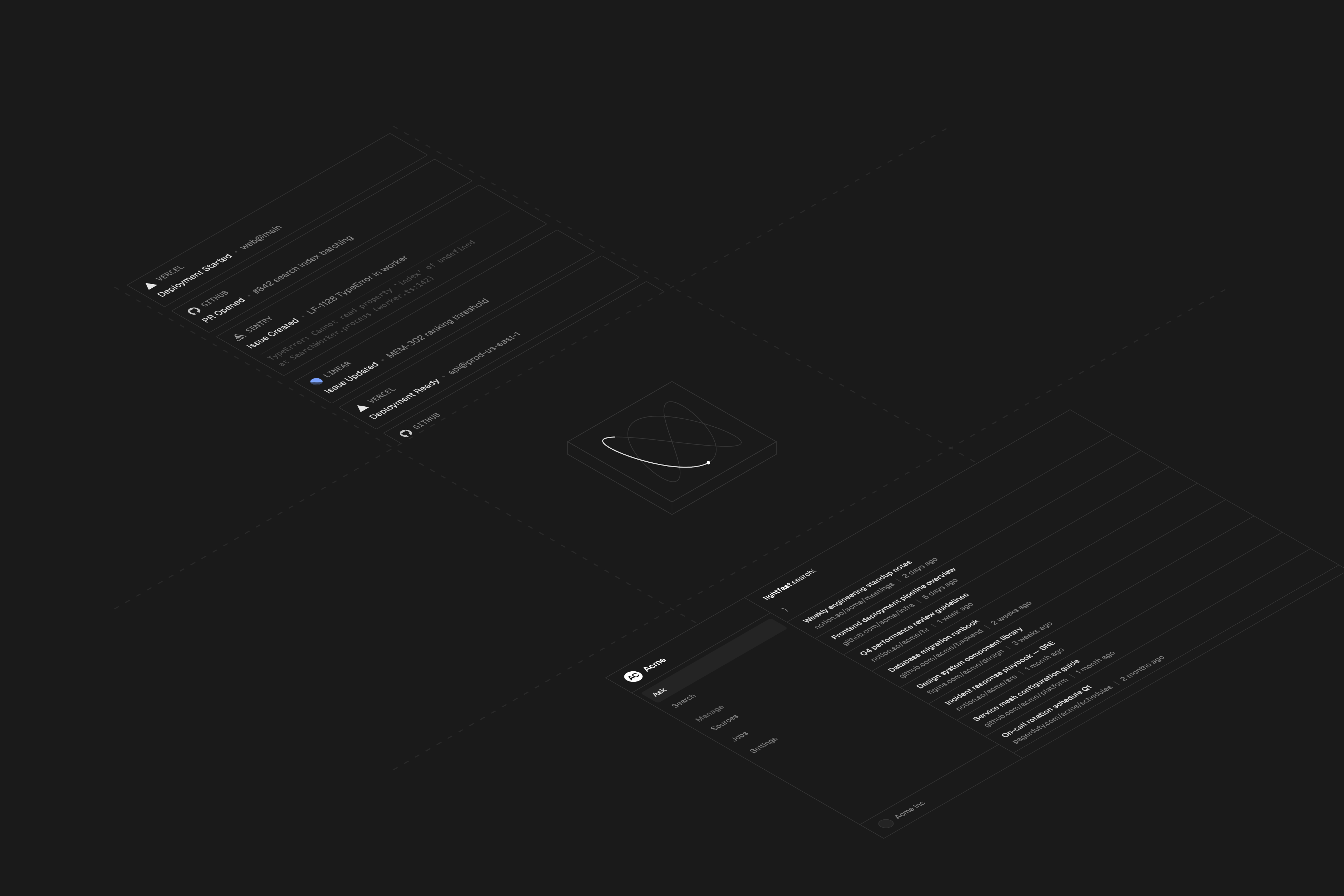 Data flows through the Lightfast engine