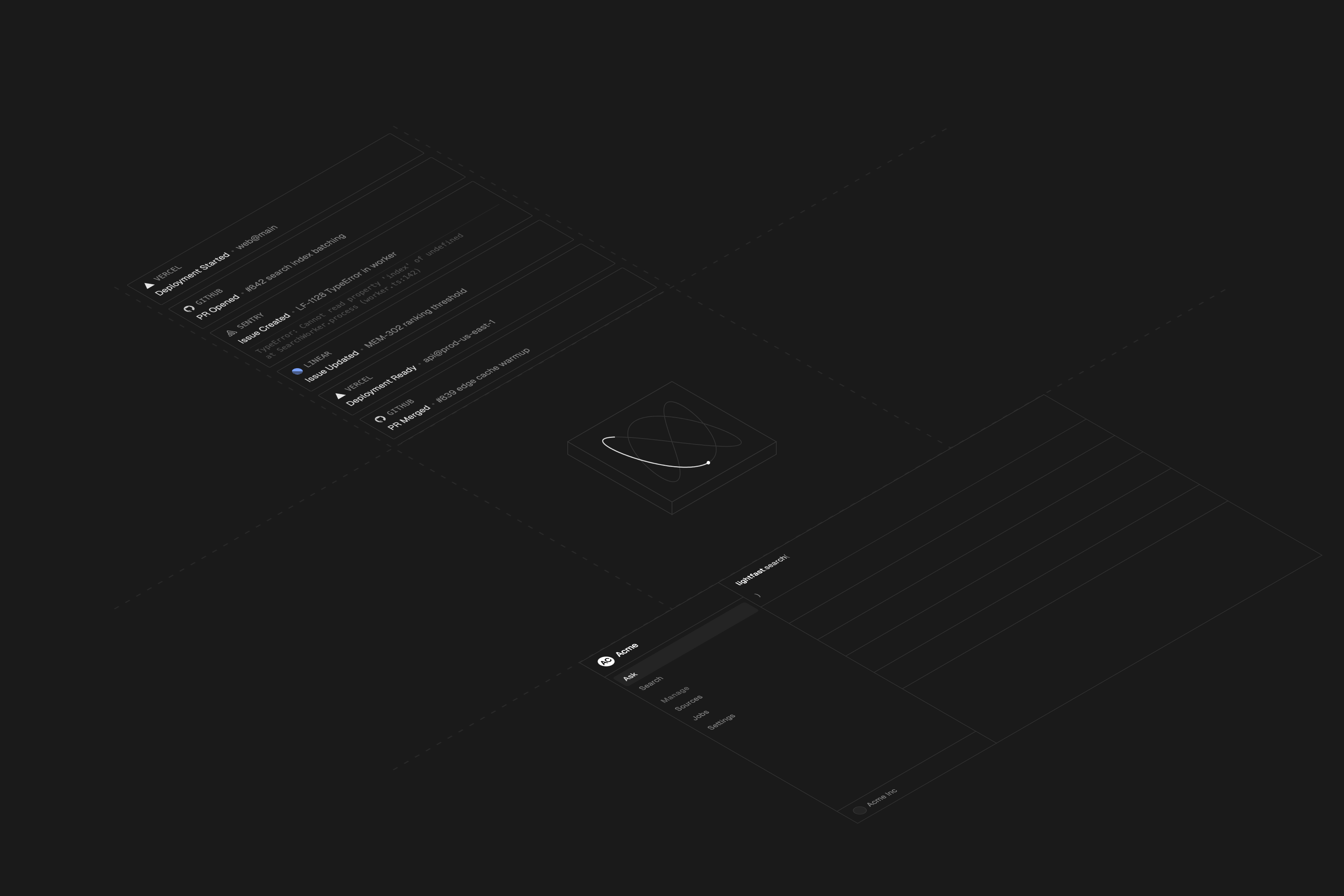 Data flows through the Lightfast engine